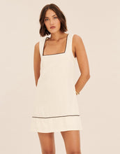 Load image into Gallery viewer, Aere Aria Linen Mini Shift Dress