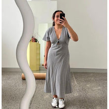 Load image into Gallery viewer, Ruby Clover Midi (Black Gingham)