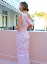 Load image into Gallery viewer, Issy One Shoulder Midi Dress (Candy Pink)
