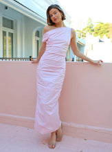 Load image into Gallery viewer, Issy One Shoulder Midi Dress (Candy Pink)