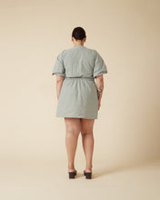 Load image into Gallery viewer, Ruby Donovan Minidress (Khaki Gingham)
