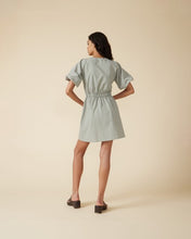 Load image into Gallery viewer, Ruby Donovan Minidress (Khaki Gingham)