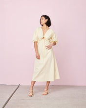 Load image into Gallery viewer, Ruby Donovan Tie Dress (Butter)