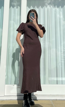 Load image into Gallery viewer, Ruby Kendall Satin Dress (Espresso)
