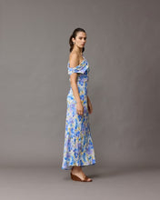 Load image into Gallery viewer, Ruby Melon Maxi Dress (Blueberry Floral)