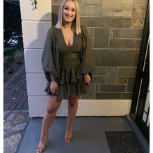 Load image into Gallery viewer, Shona Joy Charlotte Plunged Draped Mini