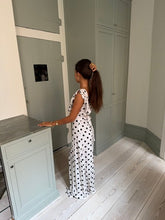 Load image into Gallery viewer, Designed by Si Luna Dress (White/Black Spot)