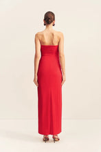 Load image into Gallery viewer, Shona Joy Campbell Strapless U Wire Maxi Dress (Goji)