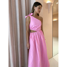 Load image into Gallery viewer, By Nicola Gabriella One Shoulder Midi (Pink)