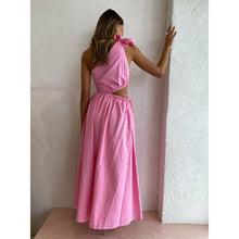 Load image into Gallery viewer, By Nicola Gabriella One Shoulder Midi (Pink)
