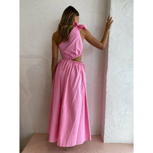 Load image into Gallery viewer, By Nicola Gabriella One Shoulder Midi (Pink)