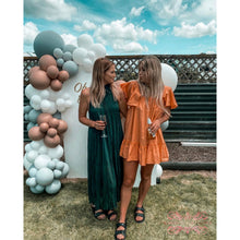 Load image into Gallery viewer, Ruby Cascade Crush Gown (Emerald Green)