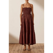 Load image into Gallery viewer, Shona Joy Kaia Shirred Tiered Midi Dress