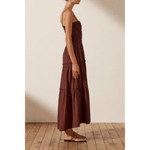 Load image into Gallery viewer, Shona Joy Kaia Shirred Tiered Midi Dress