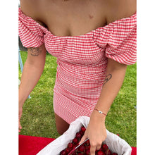Load image into Gallery viewer, Ruby Delphi Gingham Minidress