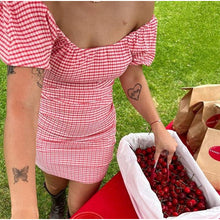 Load image into Gallery viewer, Ruby Delphi Gingham Minidress