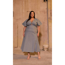 Load image into Gallery viewer, Ruby Clover Midi (Black Gingham)
