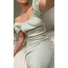 Load image into Gallery viewer, Ruby Delphi Gingham Dress (Sage Gingham)
