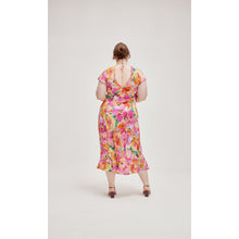 Load image into Gallery viewer, Ruby Kata Silk Midi Dress (Cap Sleeve)
