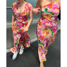 Load image into Gallery viewer, Ruby Kata Silk Midi Dress (Cap Sleeve)