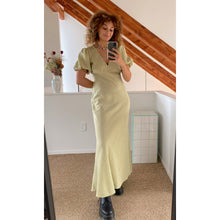 Load image into Gallery viewer, Ruby Uma Dress (Khaki Gingham)