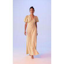 Load image into Gallery viewer, Ruby Uma Dress (Khaki Gingham)