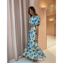 Load image into Gallery viewer, SIR. Celia Puff Sleeve Midi Dress
