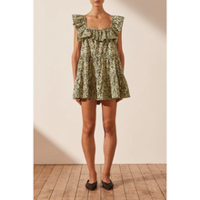 Load image into Gallery viewer, Shona Joy Tracey Ruffle Square Neck Mini