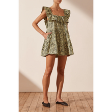 Load image into Gallery viewer, Shona Joy Tracey Ruffle Square Neck Mini