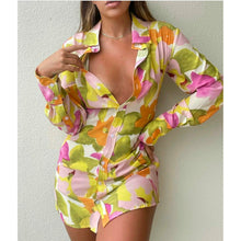 Load image into Gallery viewer, With Jean Tutti Fruitti Shirt Dress