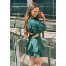 Load image into Gallery viewer, Aje Gracious Cut Out Mini Emerald Green