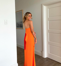 Load image into Gallery viewer, Amaya Strapless Chiffon Maxi Dress (Koi Orchid Print) - COMING SOON
