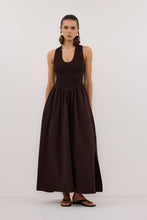 Load image into Gallery viewer, Dissh Florence Burnt Choc Cotton Midi
