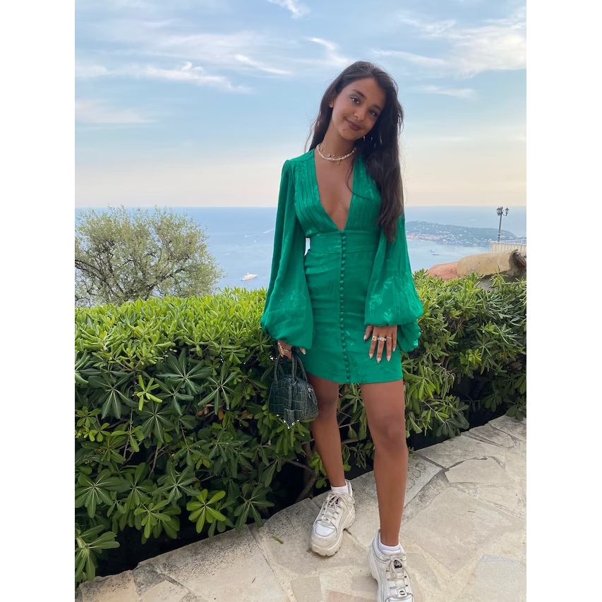 Rat and Boa Isabella Dress (Green)  Wardrobe Collective NZ