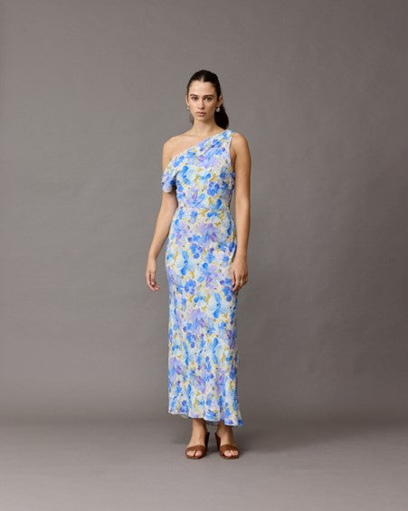 Ruby Melon Maxi Dress (Blueberry Floral)