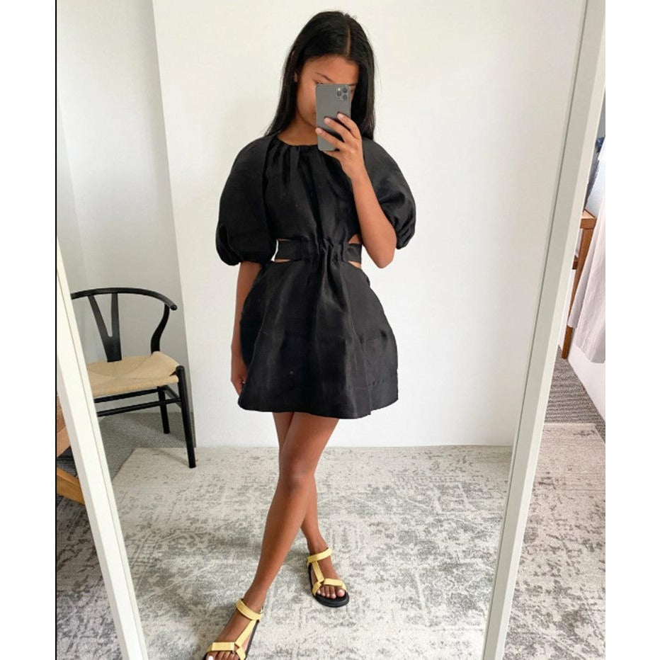 aje psychedelia cut out mini dress Aje Psychedelia Cut Out Mini – Wardrobe Collective NZ