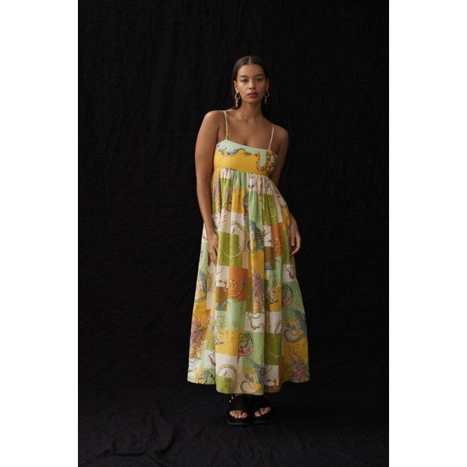 knee length dresses for ladies Alemais Jerome Silk Midi Dress Multi/Print Size 14