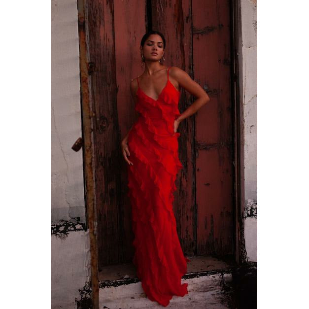 rat and boa red dress Rat and Boa Cecelia Dress – Wardrobe Collective NZ