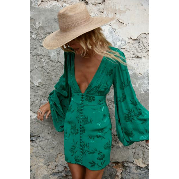 Rat and Boa Isabella Dress (Green) – Wardrobe Collective NZ