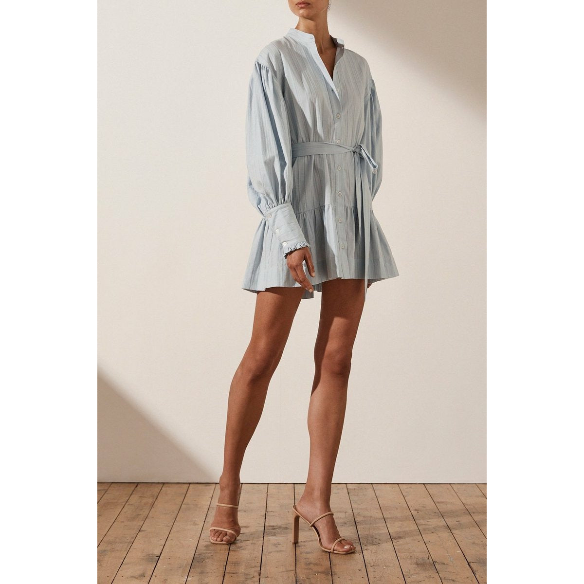 Shona Joy Ella Balloon Sleeve Shirt Dress – Wardrobe Collective NZ